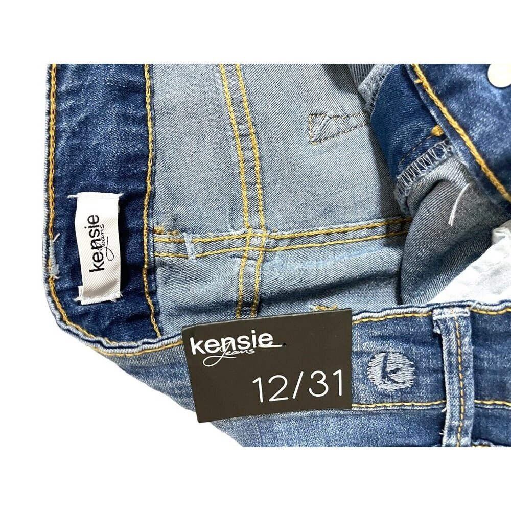 Kensie Jeans Denim Effortless Ankle Mid Rise Rolled Hem Sz 12/31 Nwt — image 6 of 7